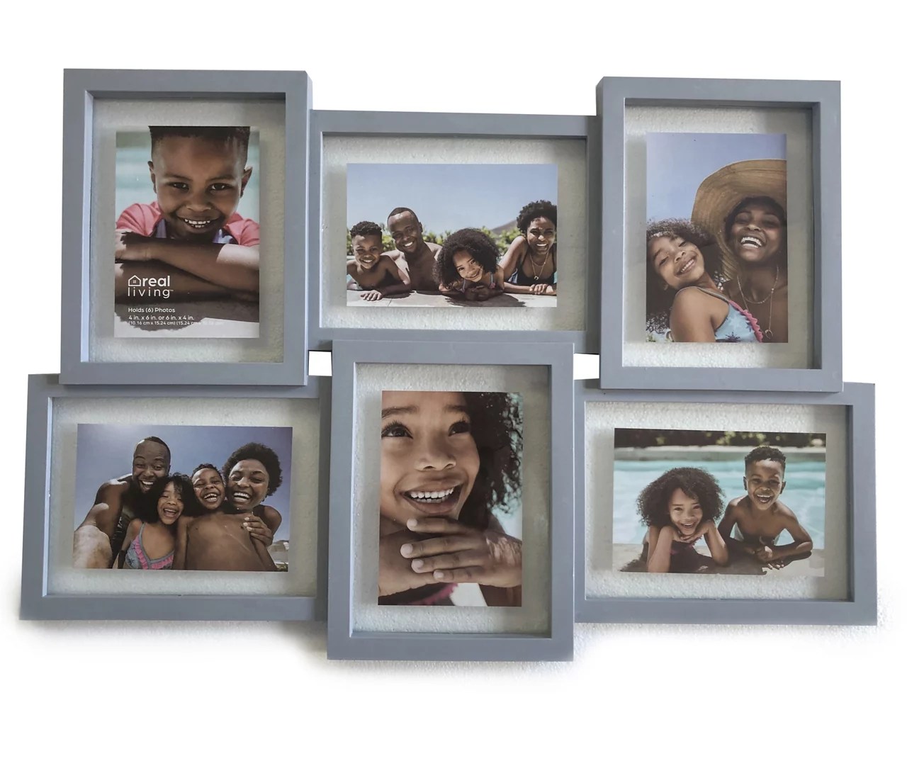 Real Living Gray 6Photo Collage Frame Big Lots