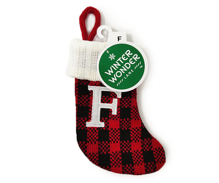 Winter Wonder Lane Winter Wonder Lane Monogram Red Buffalo Check Mini