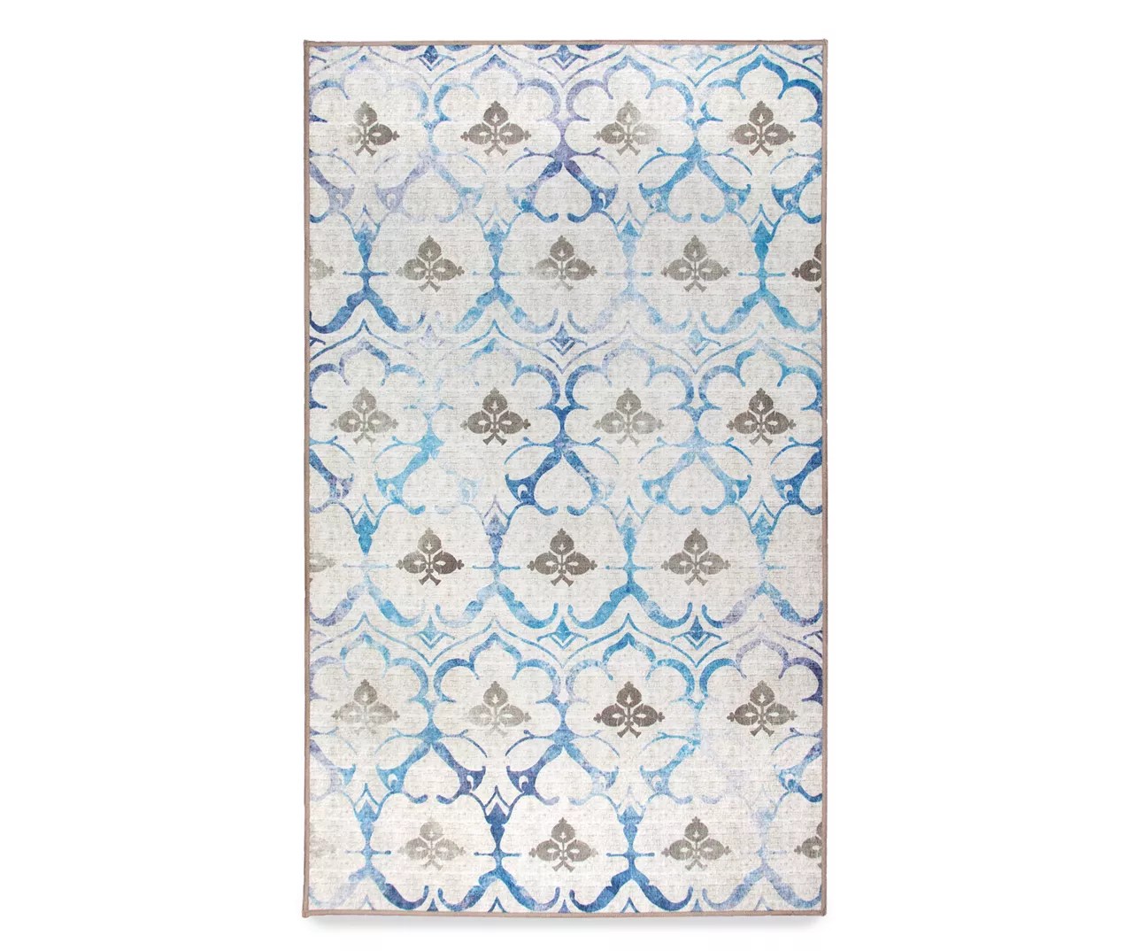 My Magic Carpet Leilani Damask Washable Area Rug Big Lots