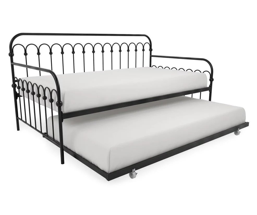 Bright Pop Black Metal Twin Daybed & Trundle Big Lots