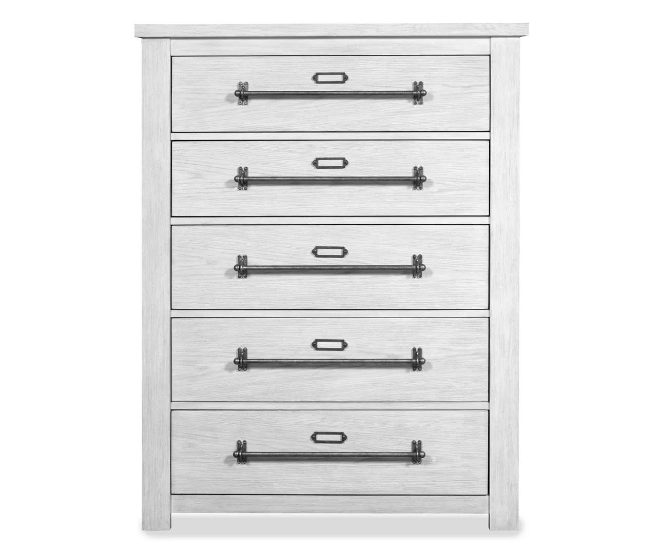 White Oak Grain 5Drawer Chest Big Lots