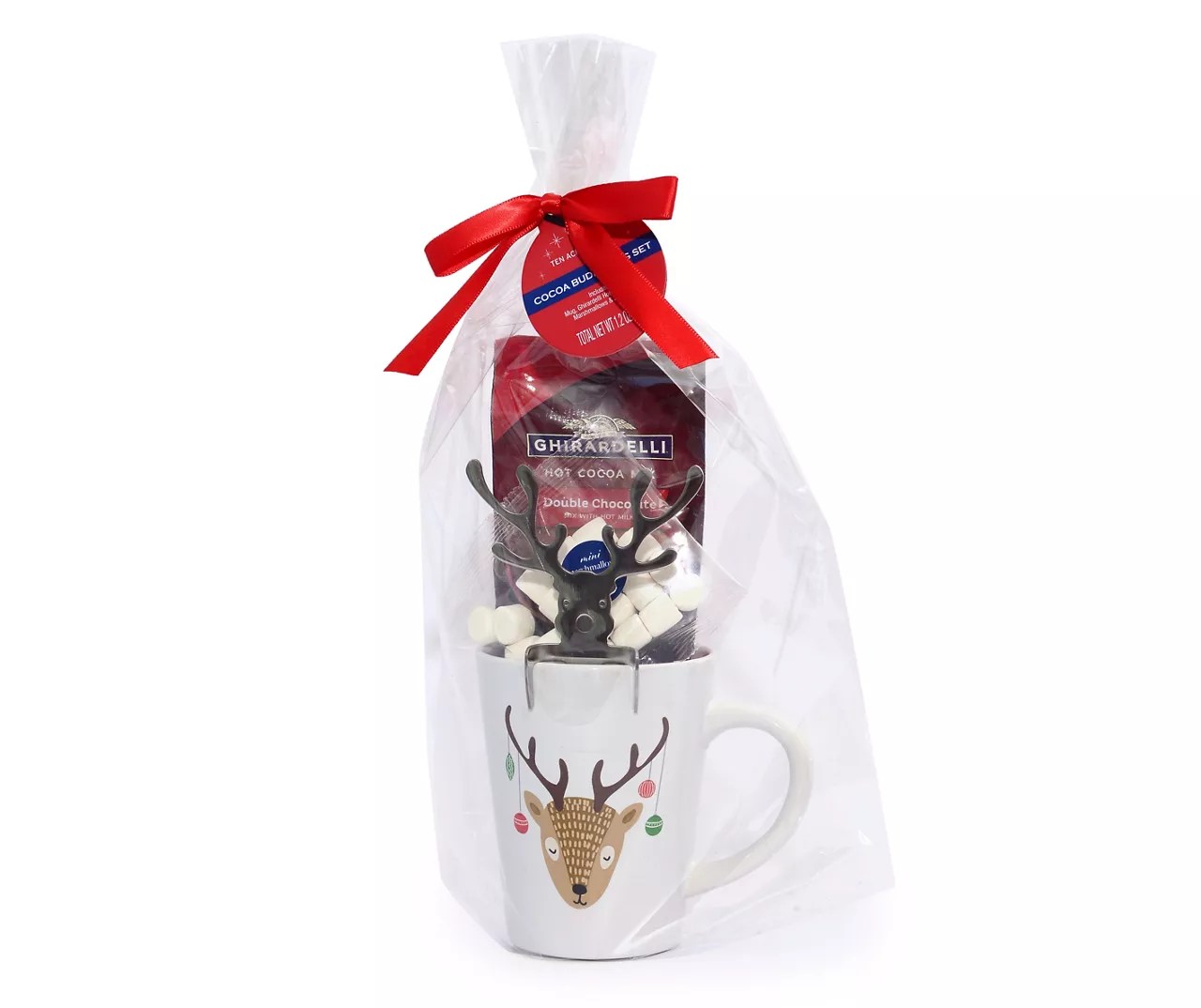 Ghirardelli Reindeer Mug & Stir Buddy Hot Cocoa Gift Set Big Lots