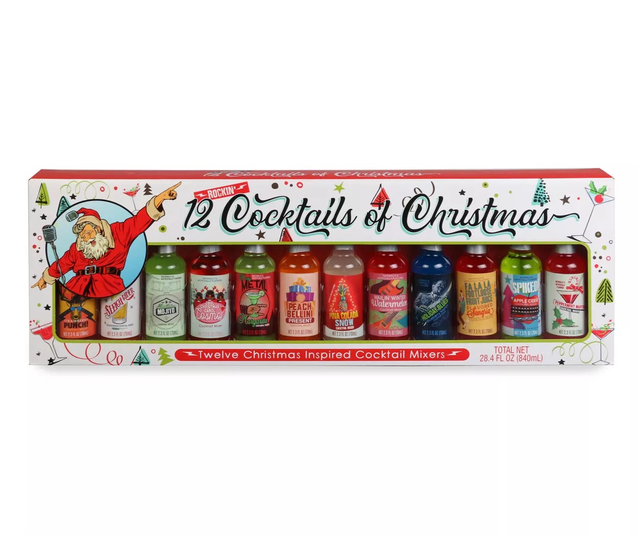 Rockin' 12 Cocktails Of Christmas Cocktail Mixers, 12Count Big Lots