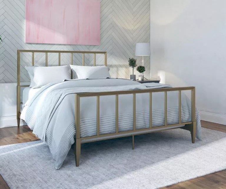 CosmoLiving Blair Brass Metal Full Bed Big Lots