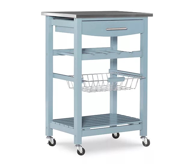 Gibson 1Shelf Stainless Steel Rolling Kitchen Cart Big Lots