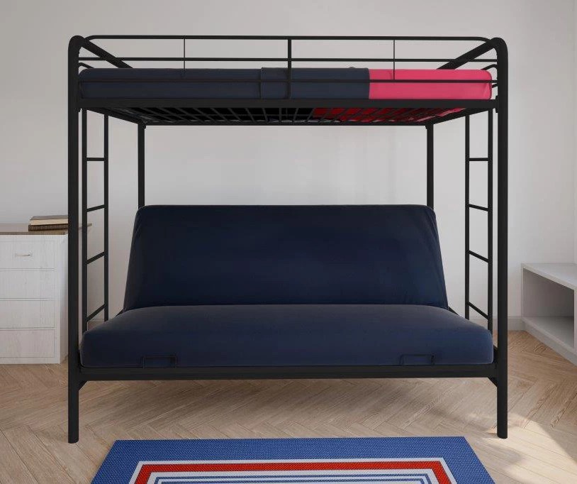 DHP DHP Black Metal TwinOverFuton Bunk Bed Big Lots