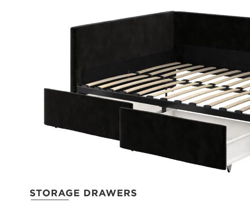Atwater Living DHP Tallie Black Full Urban Daybed With Storage Big Lots