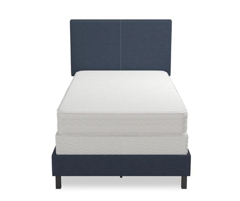 Atwater Living DHP Jazmine Blue Linen Upholstered Twin Bed Big Lots