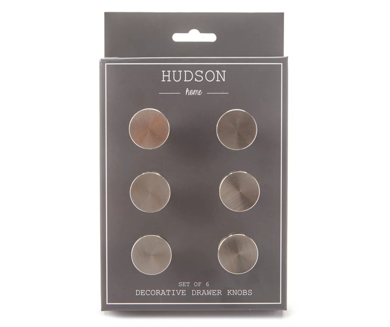 Hudson Home Silver Drawer Knobs, 6Pack Big Lots