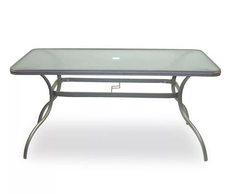 Real Living Doral Glass Top & Steel Patio Table Big Lots