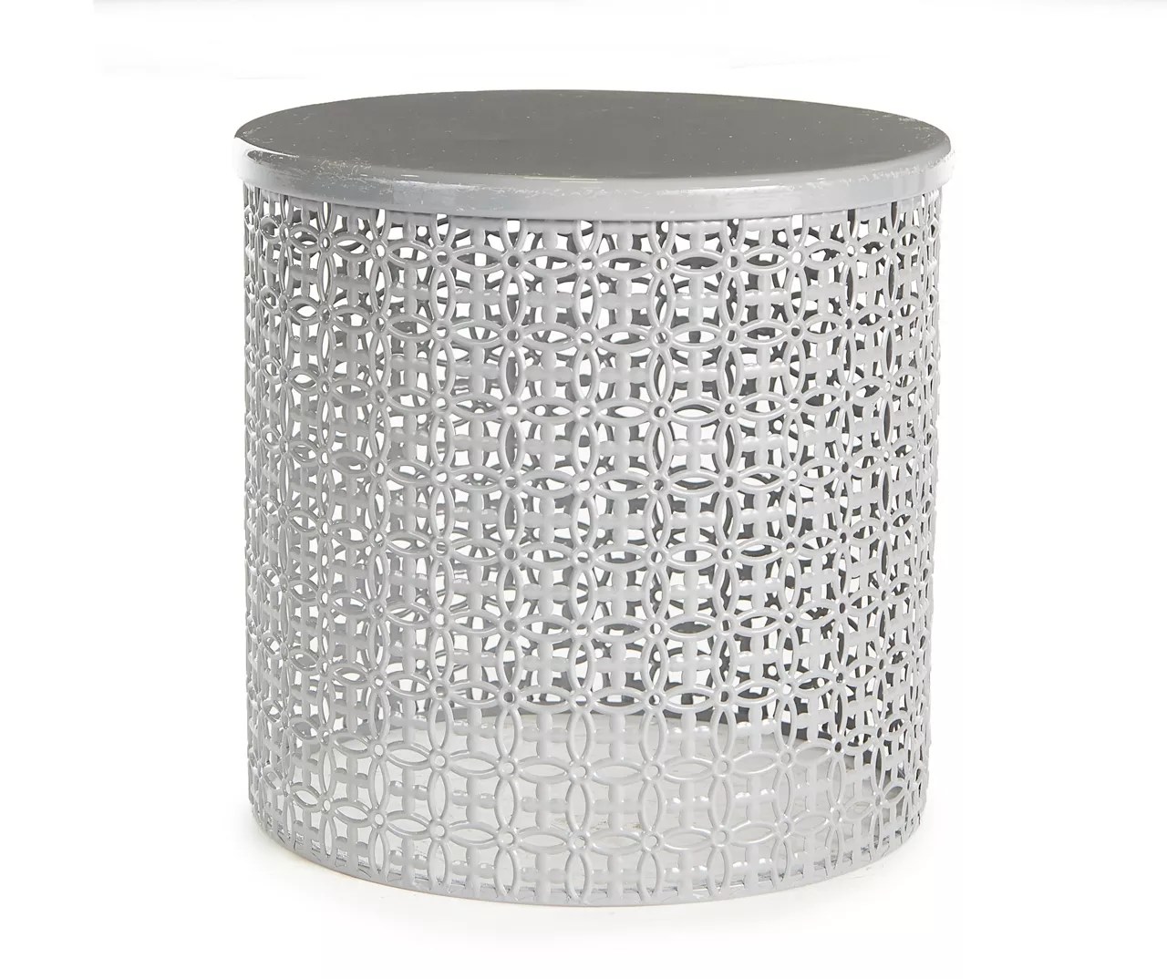 Real Living 16" Metal Drum Garden Table Big Lots