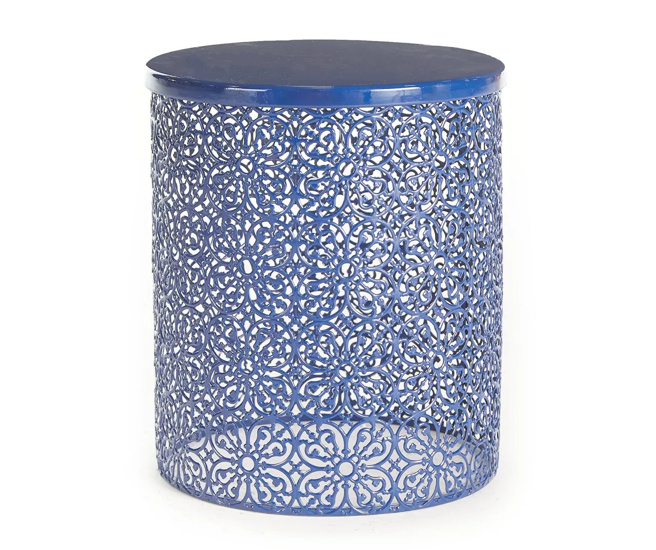 Real Living 16" Metal Drum Garden Table Big Lots