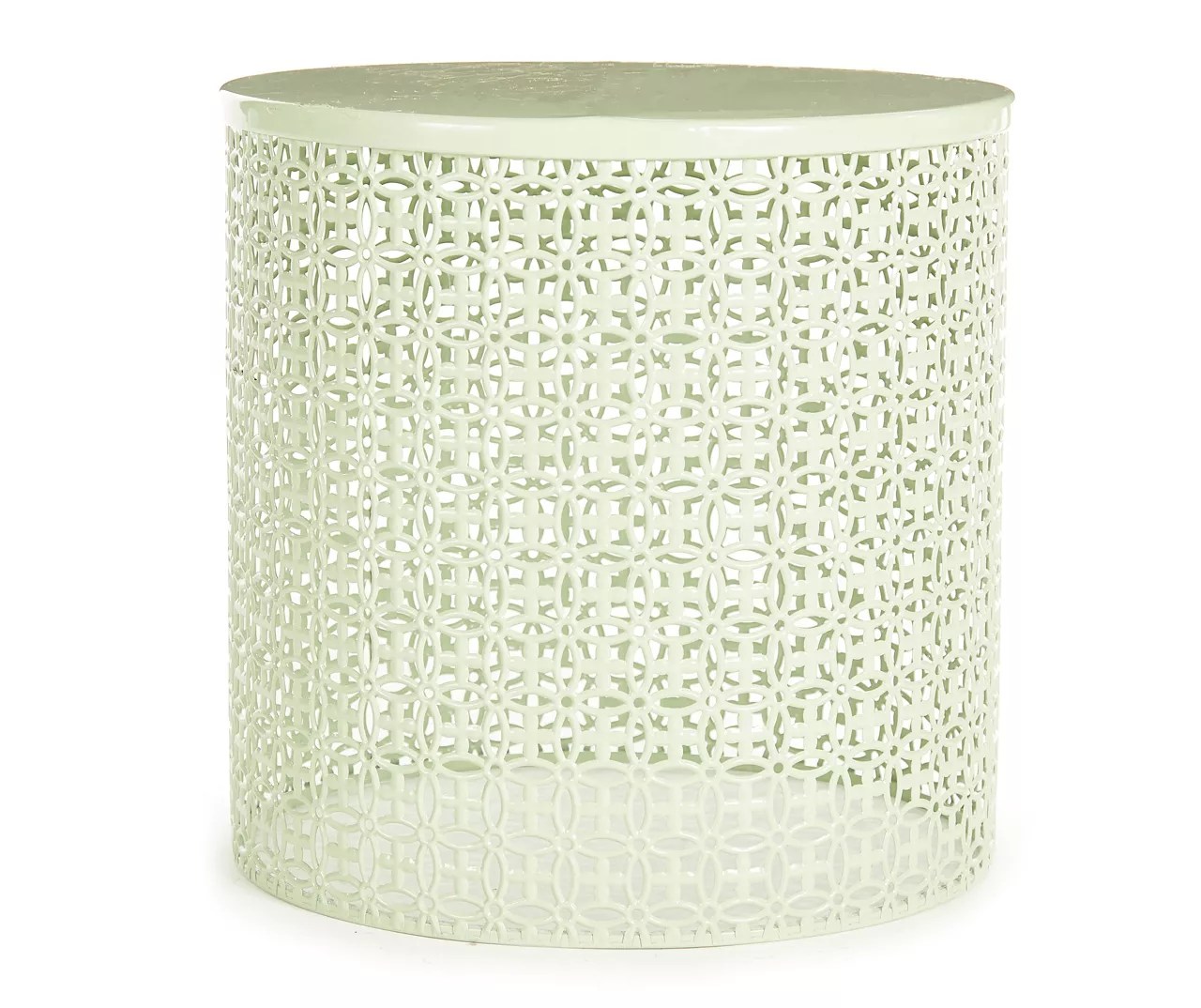 Real Living 18" Metal Drum Garden Table Big Lots