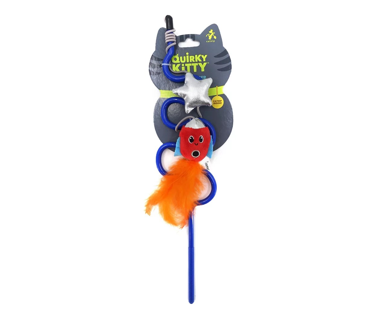 Quirky Kitty Rocket to the Stars Wand Cat Toy Big Lots