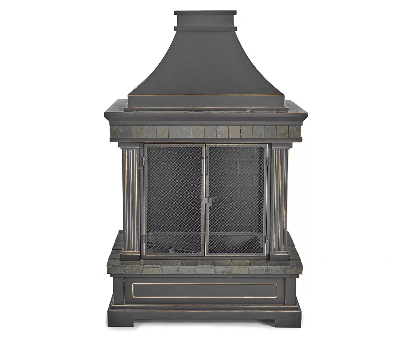 Broyhill 56.3" Eastlake Wood Burning Fireplace Big Lots