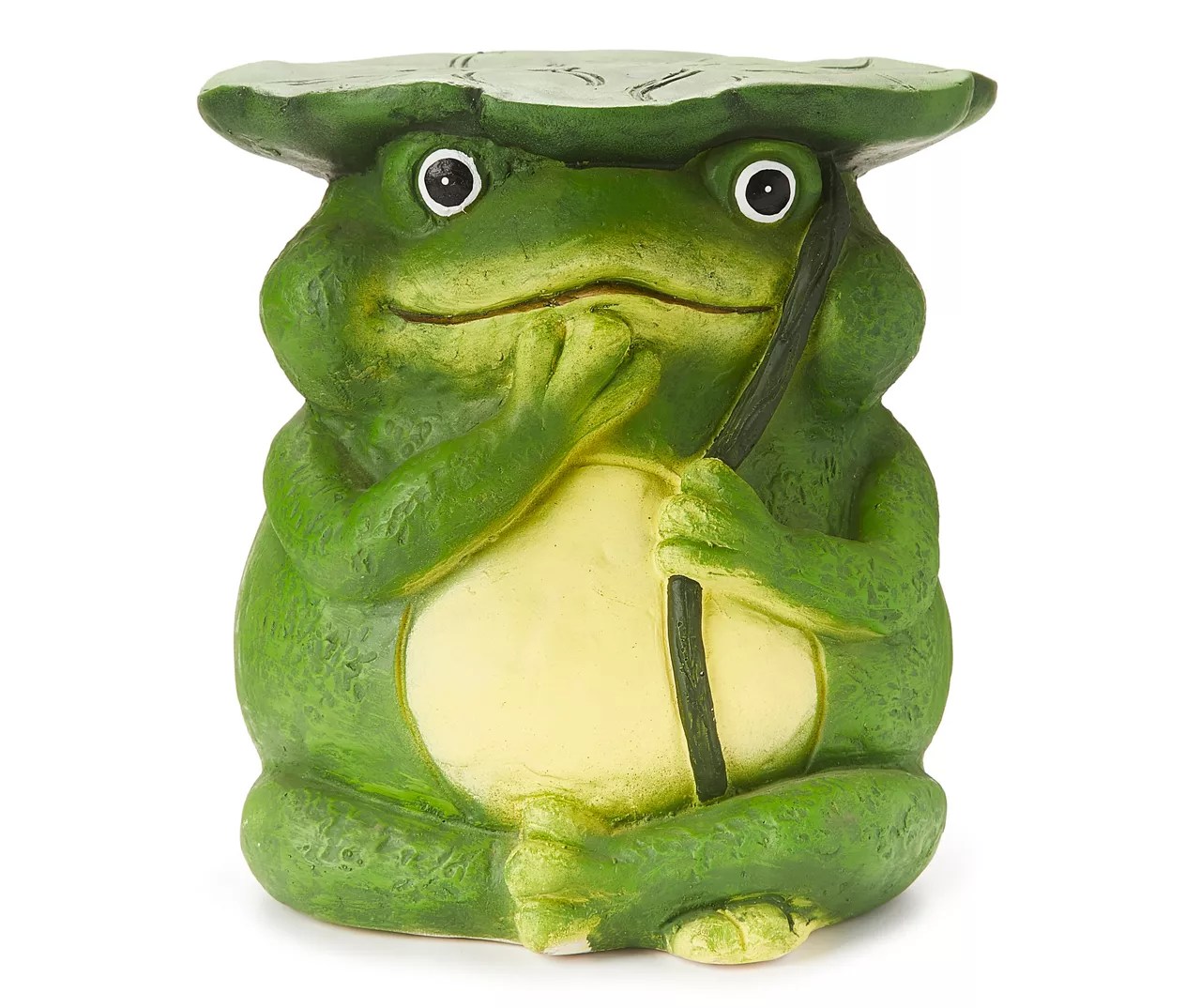Real Living 11.4" Green Frog & Leaf Garden Stool Big Lots