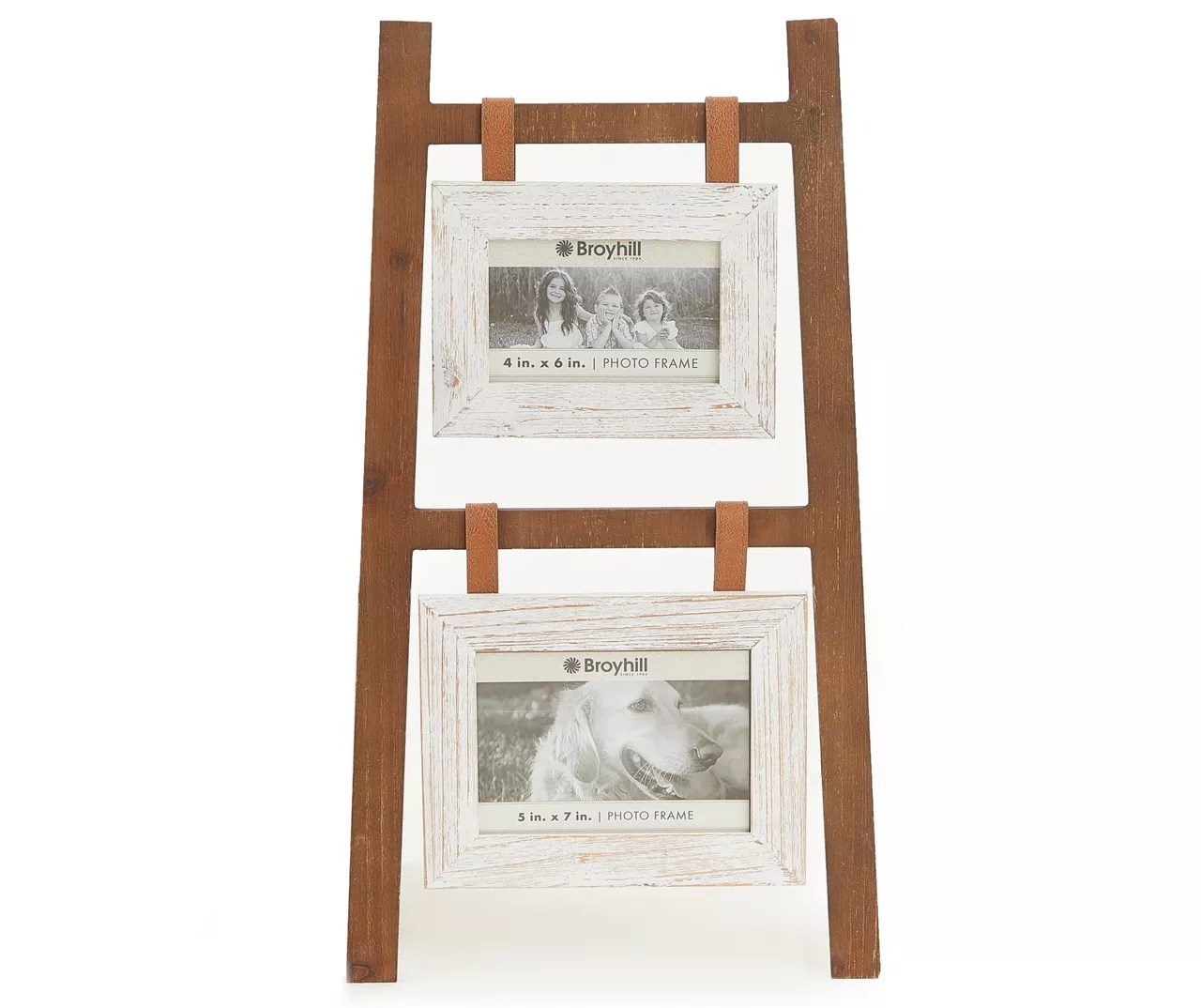 Broyhill Brown & White 2Photo Ladder Picture Frame Big Lots