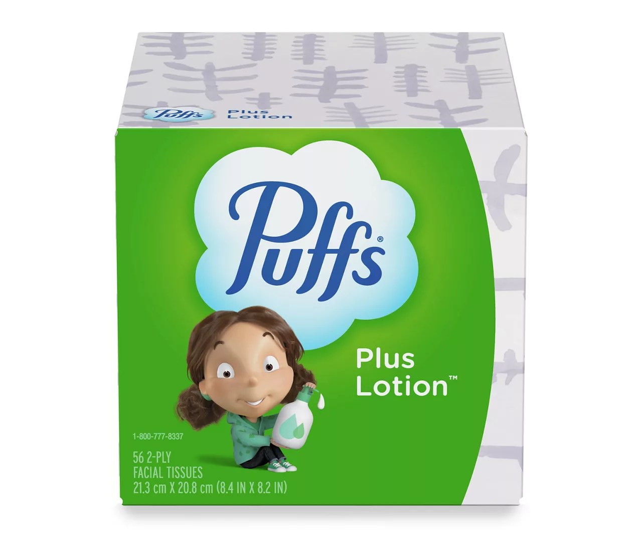 Puffs Puffs Plus Lotion Facial Tissue, 1 Cube, 56 Facial Tissues per