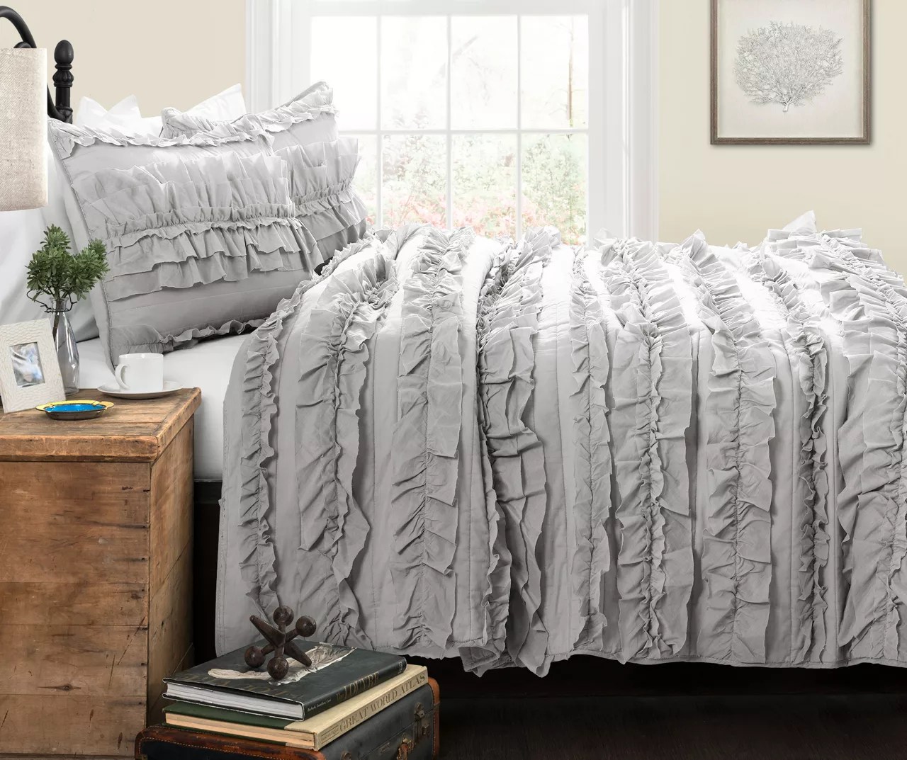 Lush Decor Belle Ruffle Quilt Set Big Lots