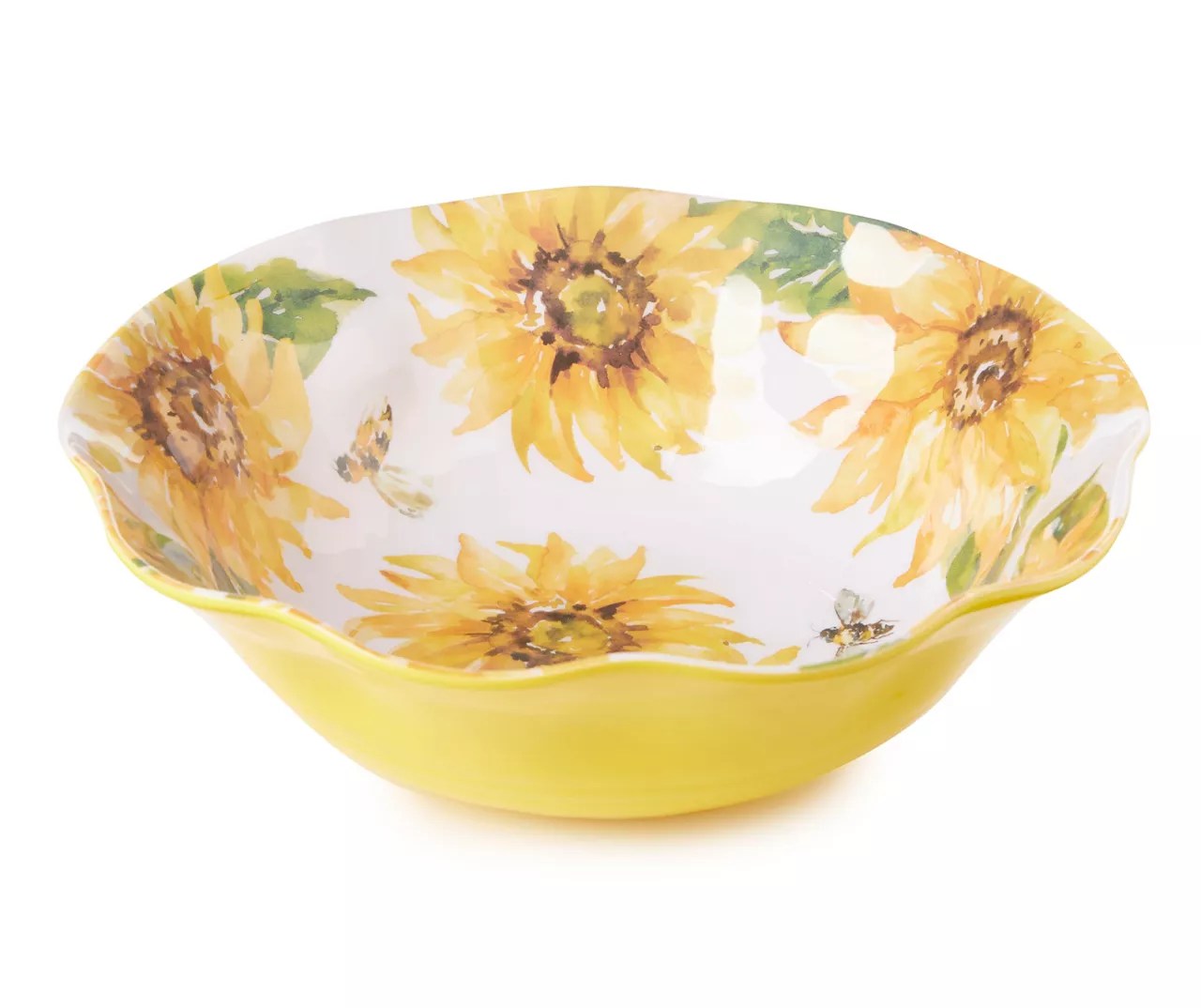Sunflower & Bee Melamine Serving Bowl Big Lots