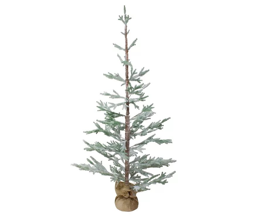 Northlight 5' Pine Flocked Slim Unlit Artificial Christmas Tree Big Lots