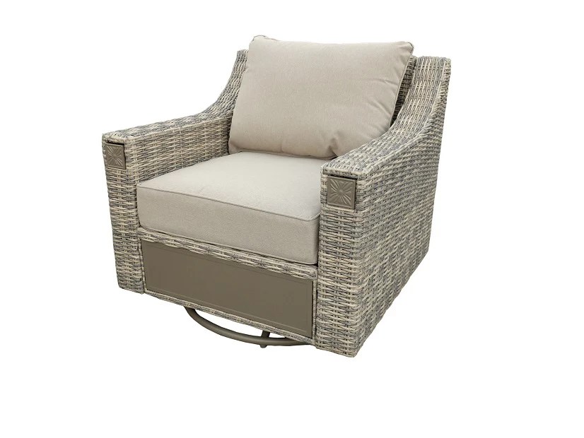Broyhill Broyhill Sandpointe AllWeather Wicker Cushioned Patio Glider Chair Big Lots