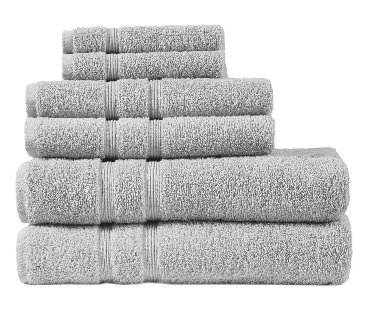 Aegan Turkish Cotton 6Piece Towel Set Big Lots