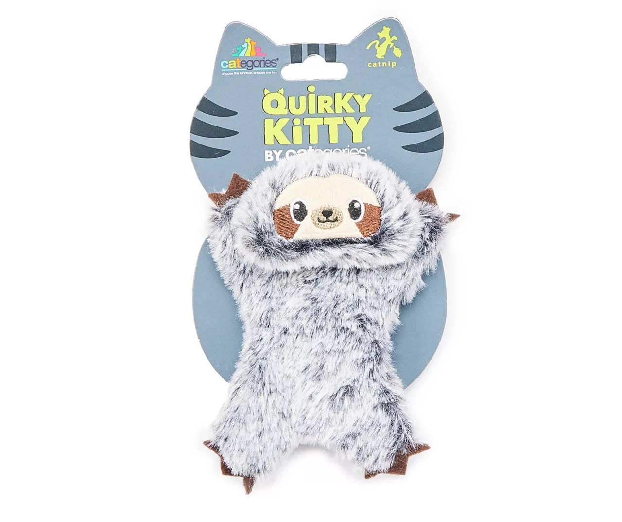 Quirky Kitty Gray Sloth Flat Cat Toy Big Lots