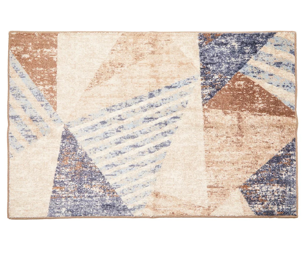 Broyhill Broyhill Blue & Brown Modern Angles Accent Rug Big Lots
