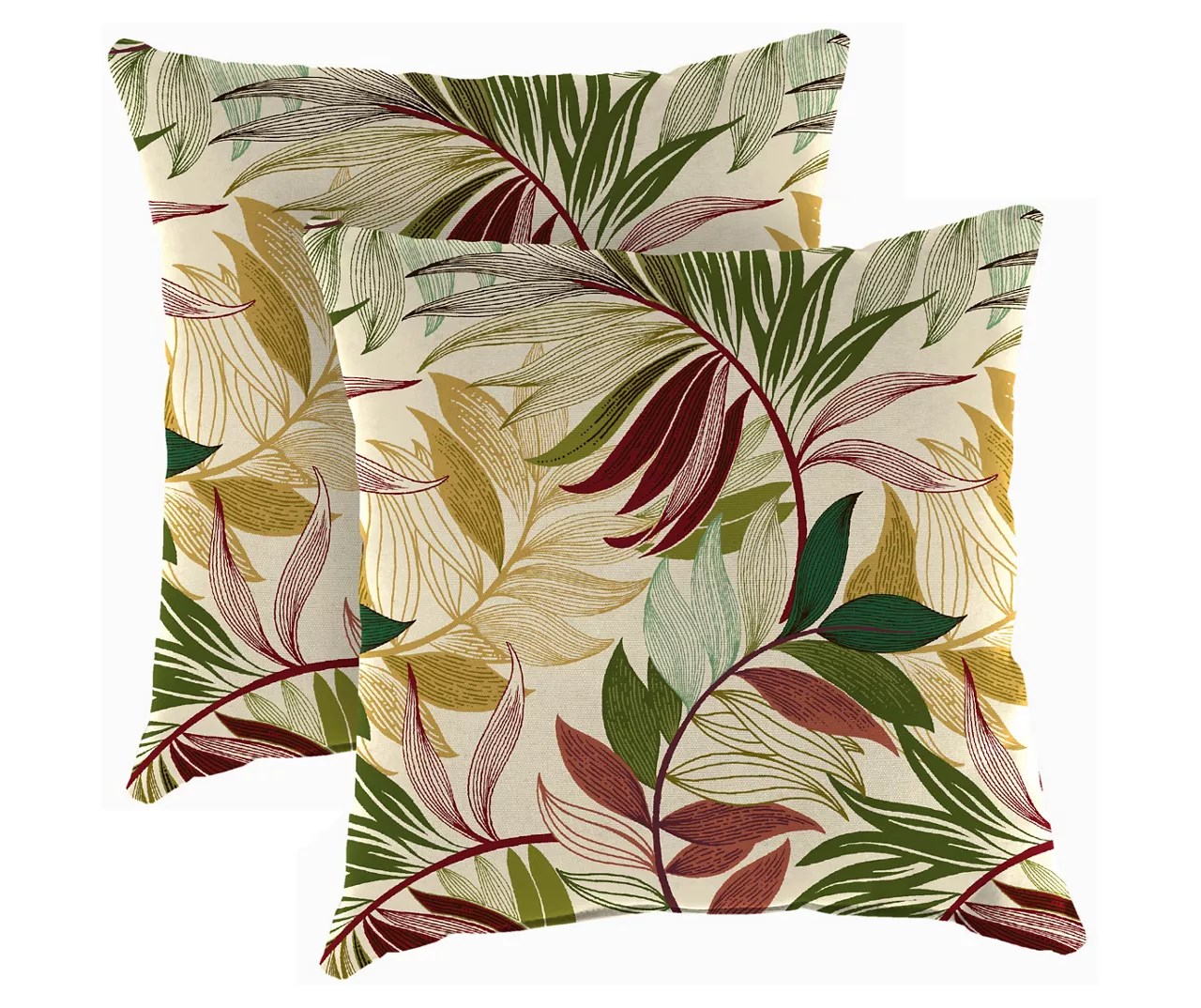 Jordan Manufacturing 16" Oasis Outdoor Throw Pillows, 2Pack Big Lots