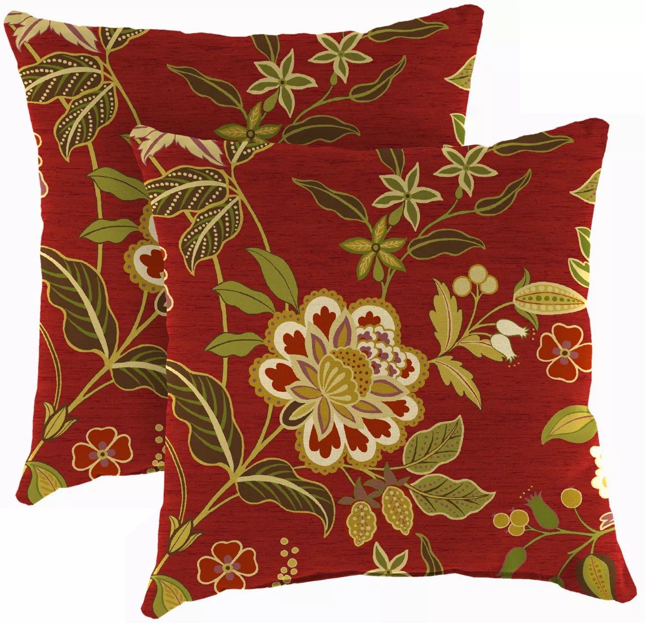 Jordan Manufacturing Alberta Salsa Outdoor Throw Pillows, 2Pack Big Lots