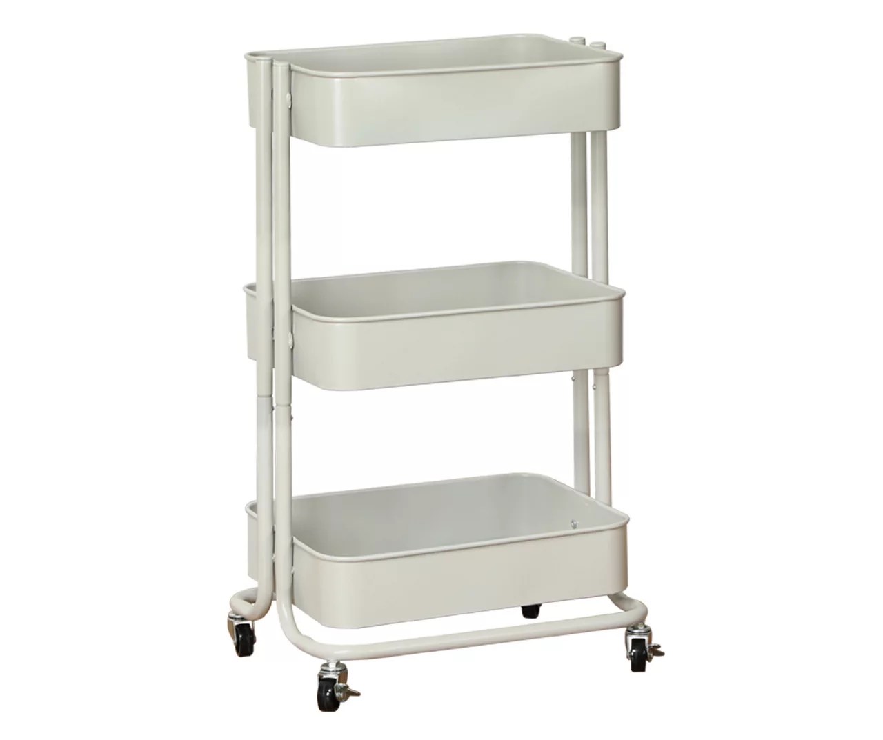 Real Living Dorm Essentials Gray 3Tier Rolling Cart Big Lots