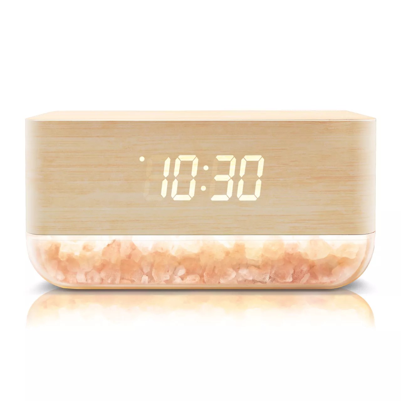 Lomi Wood & Himalayan Salt Sunrise Alarm Clock Big Lots