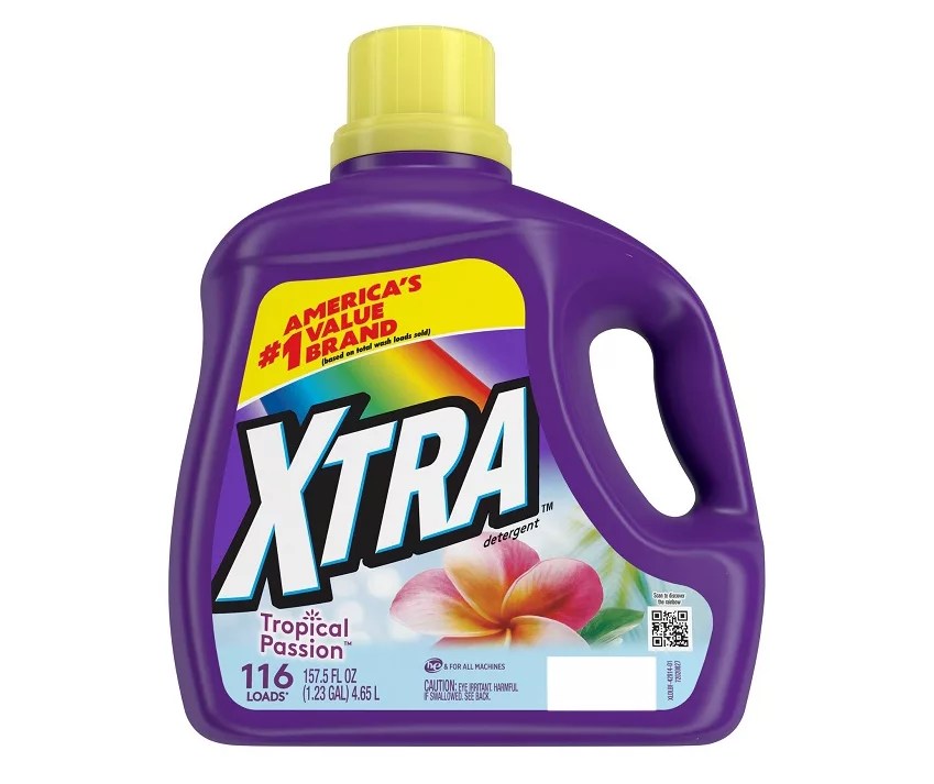 Xtra Tropical Passion 116Loads Liquid Laundry Detergent, 157.5 Oz