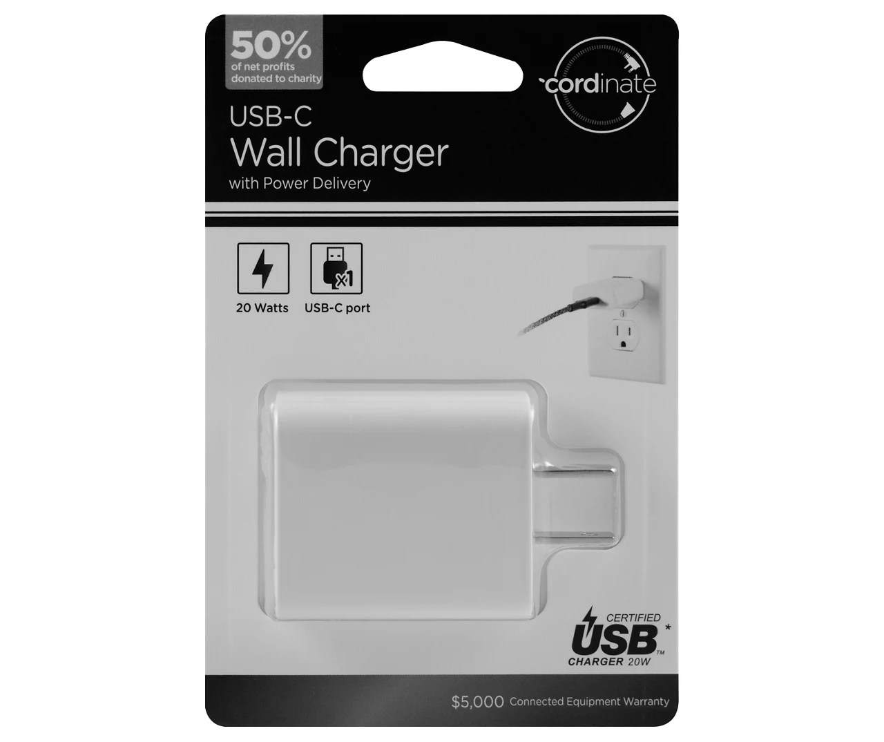 White USBC Wall Charger Big Lots