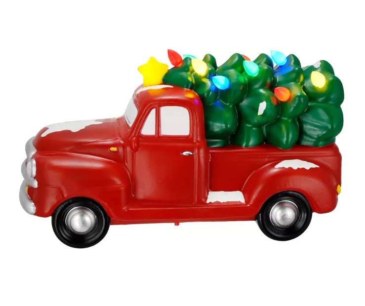 NWT Winter Wonder Lane 20” LED Lighted Red Truck Christmas Tree Blow