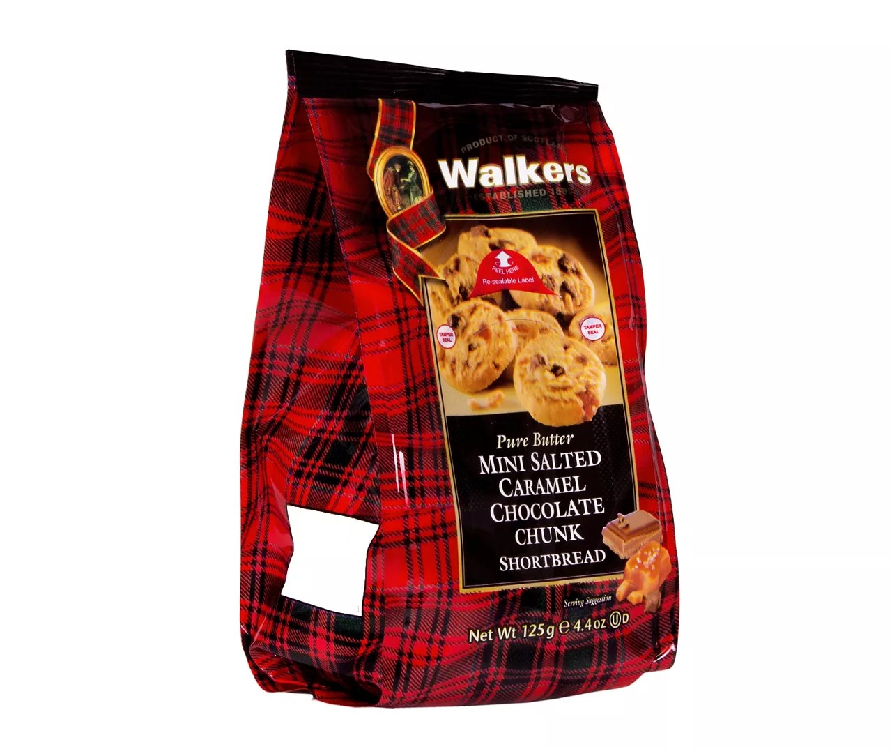 Walkers Mini Salted Caramel Chocolate Chunk Shortbread Cookies, 4.4 Oz