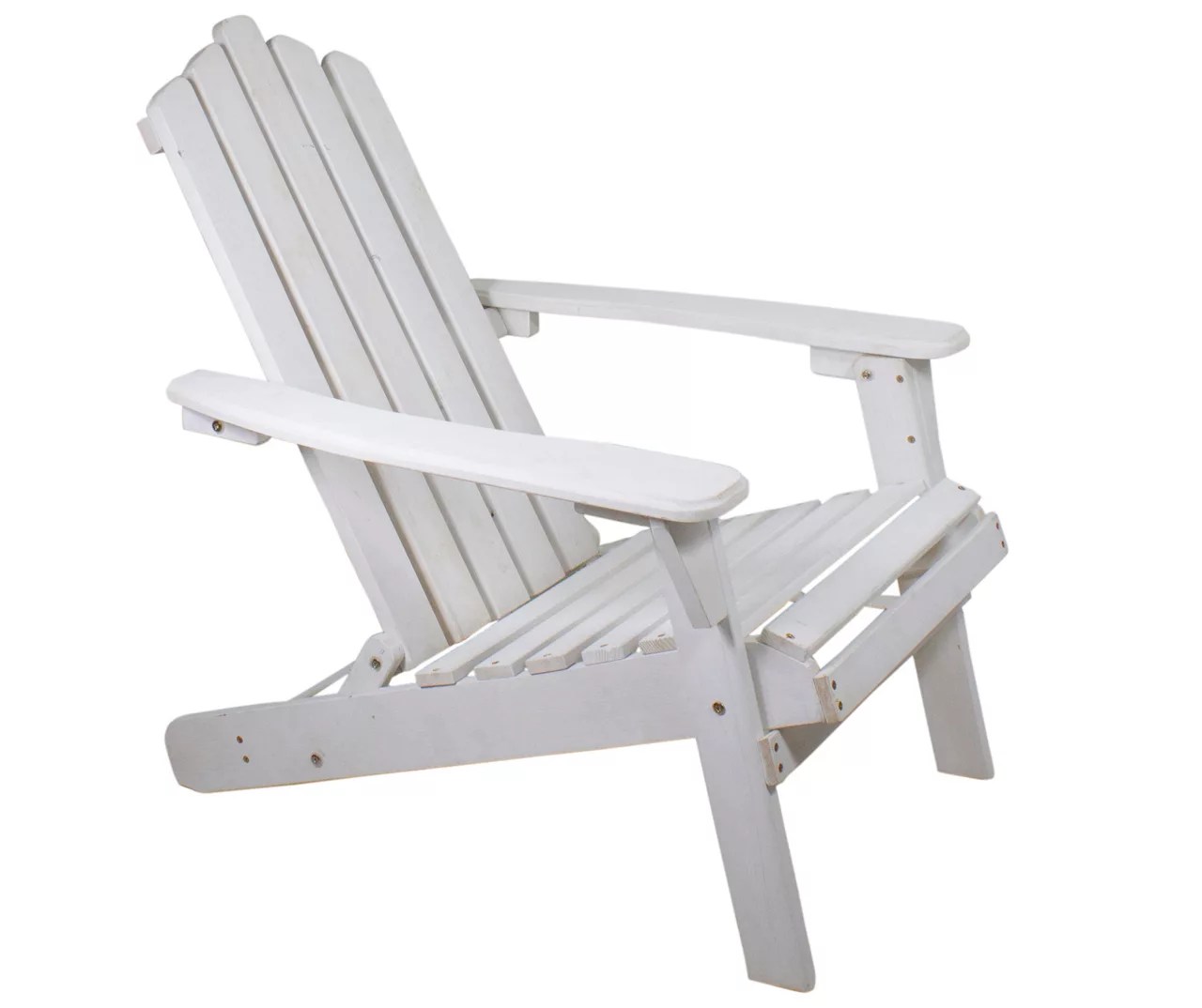 Northlight White Adirondack Wood Folding Outdoor Chair Big Lots