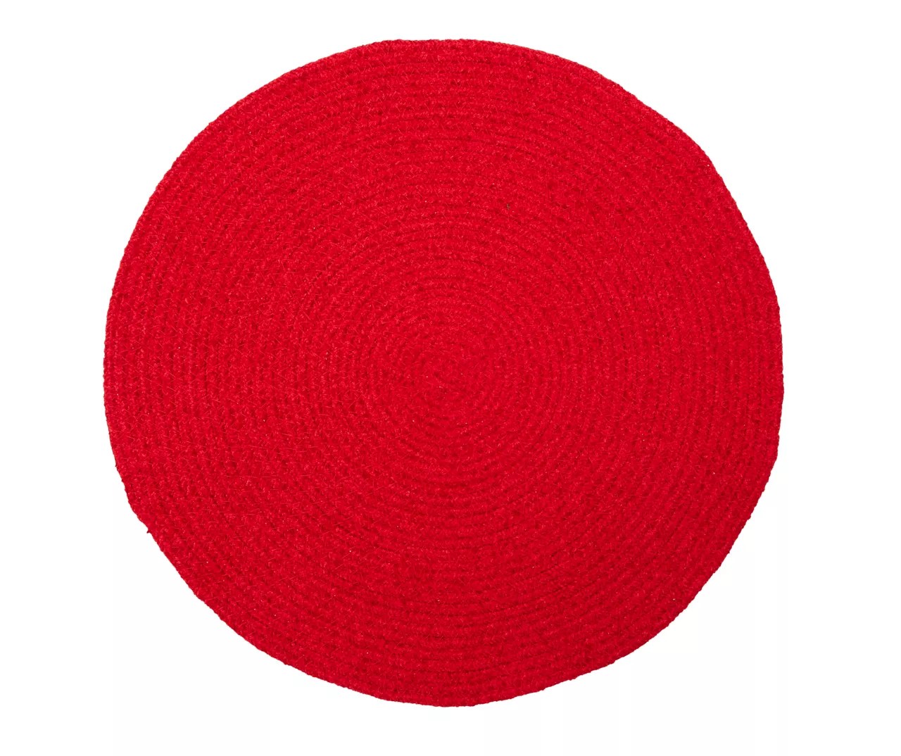 Red Braided Chenille Round Placemat Big Lots