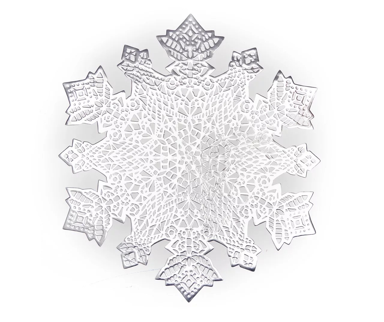 Silver Cutout Snowflake Vinyl Placemat Big Lots
