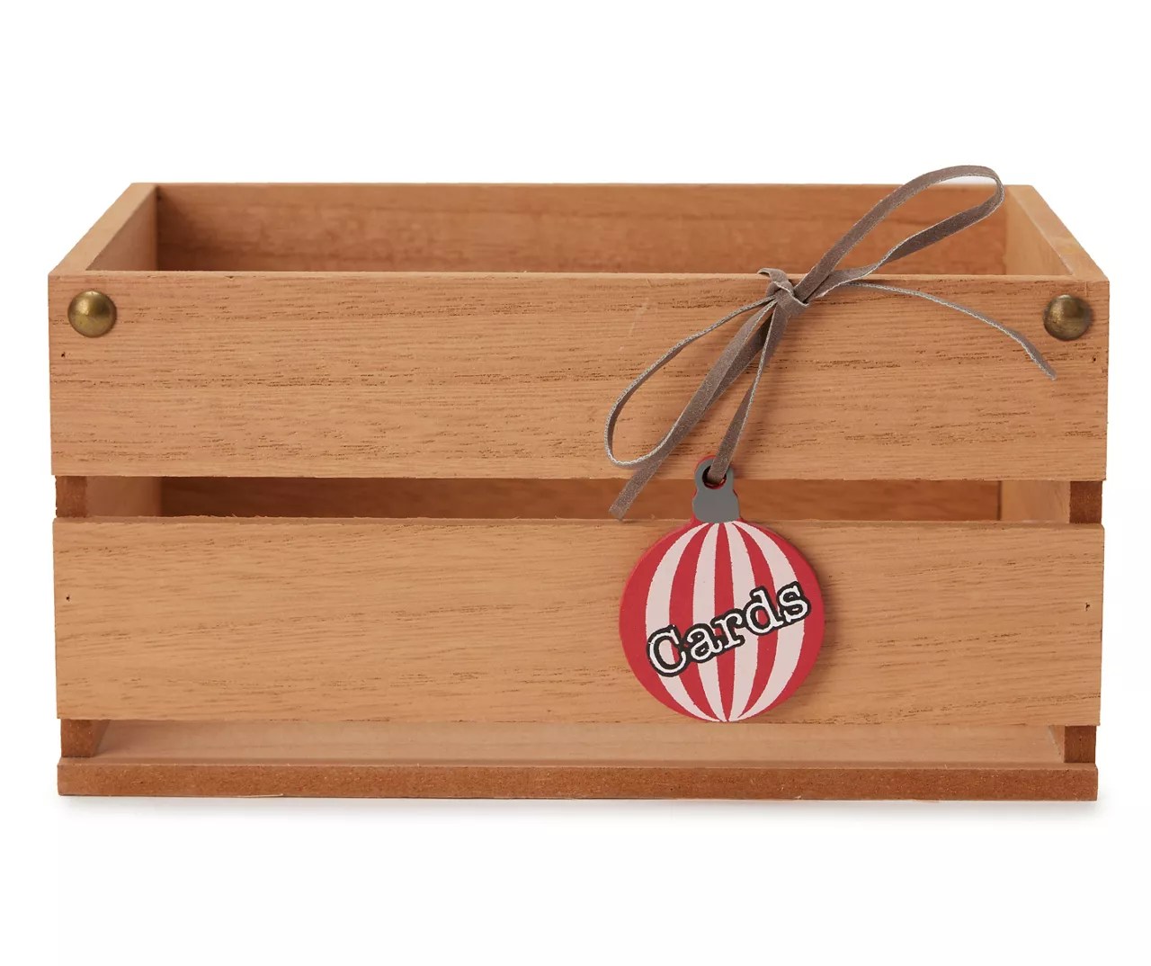 "Cards" Brown Christmas Crate Big Lots
