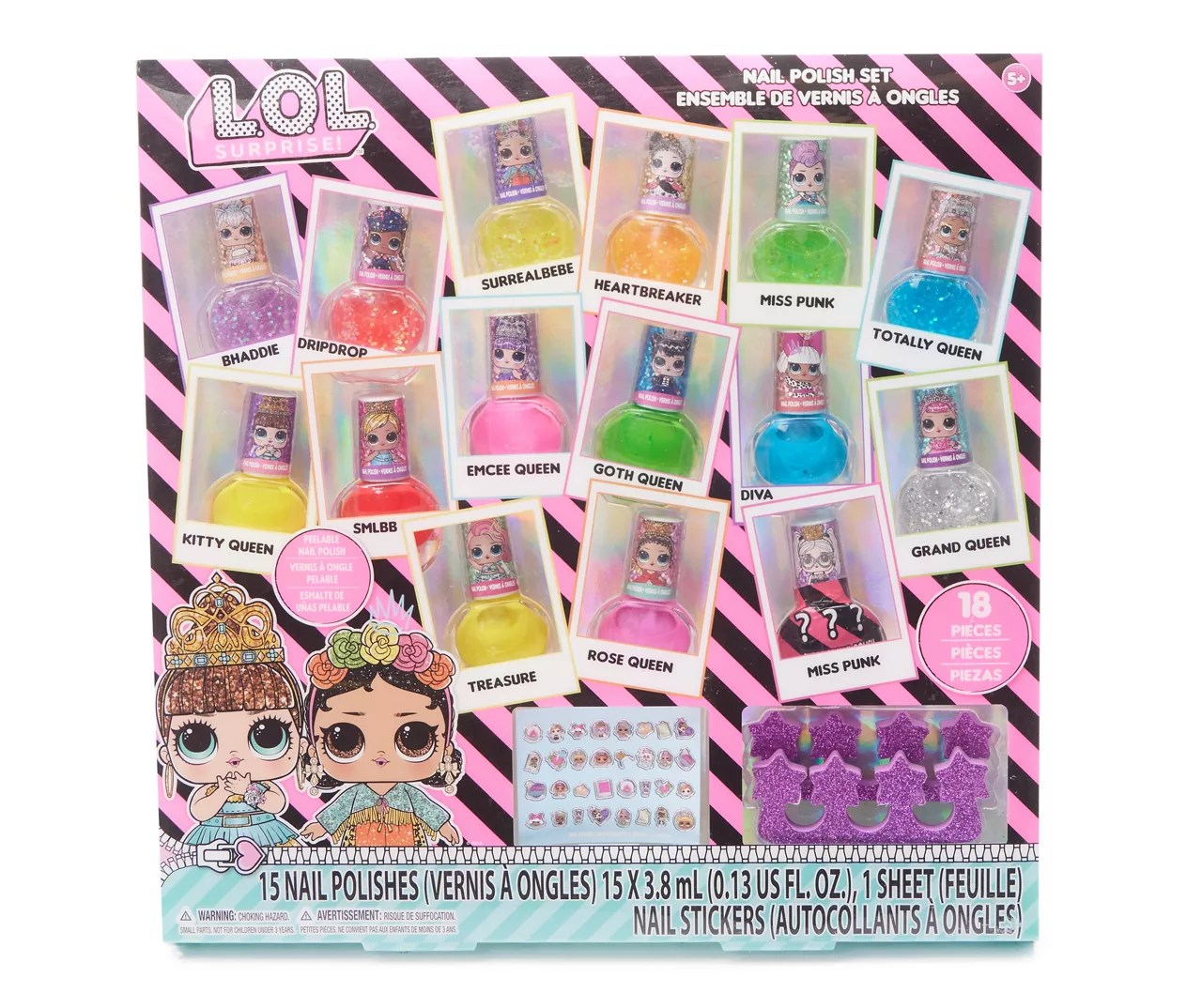 L.O.L. Surprise! 18Piece Nail Polish Set Big Lots