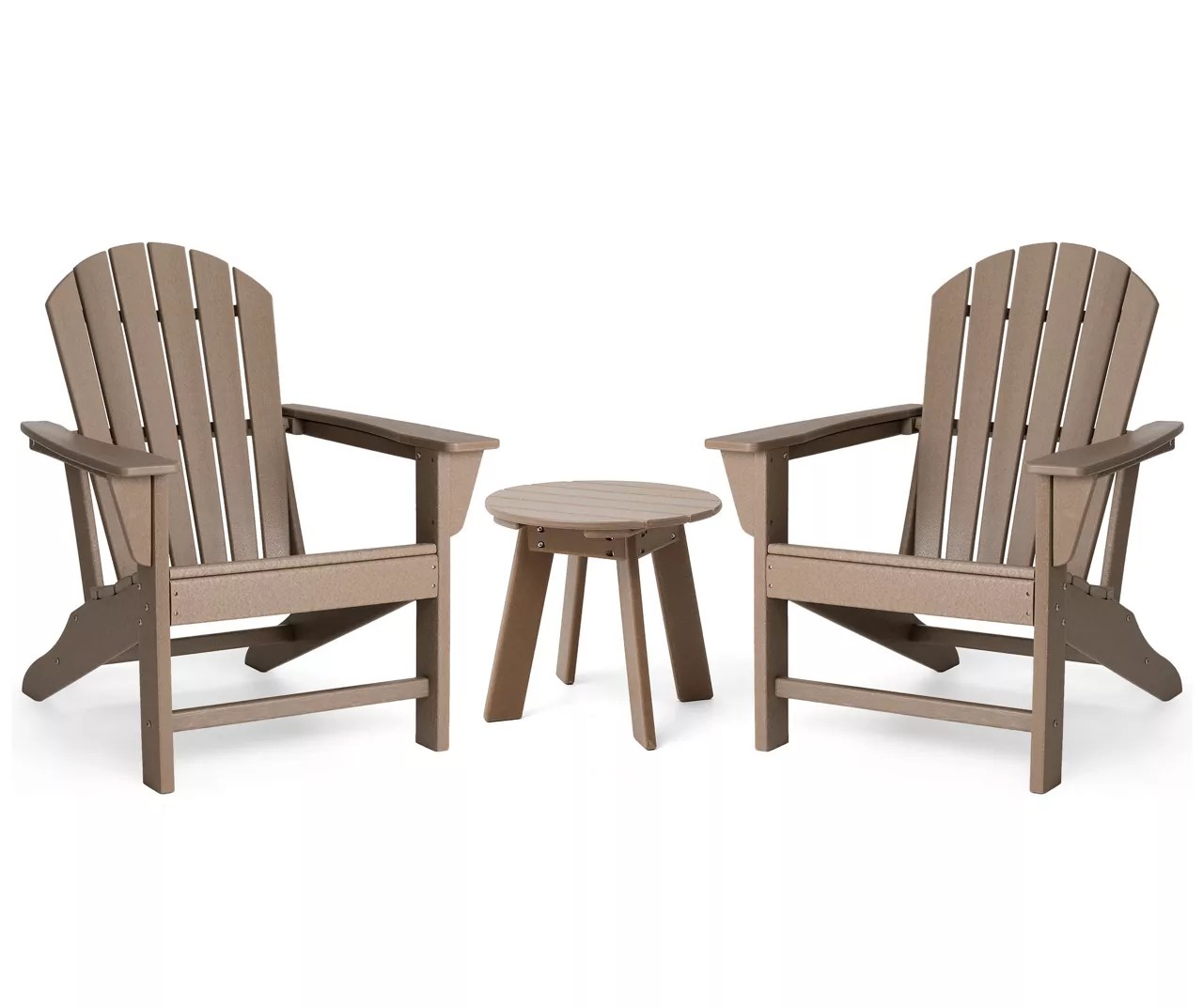 Glitzhome Glitzhome 3Piece Adirondack Outdoor Chair & Side Table Set
