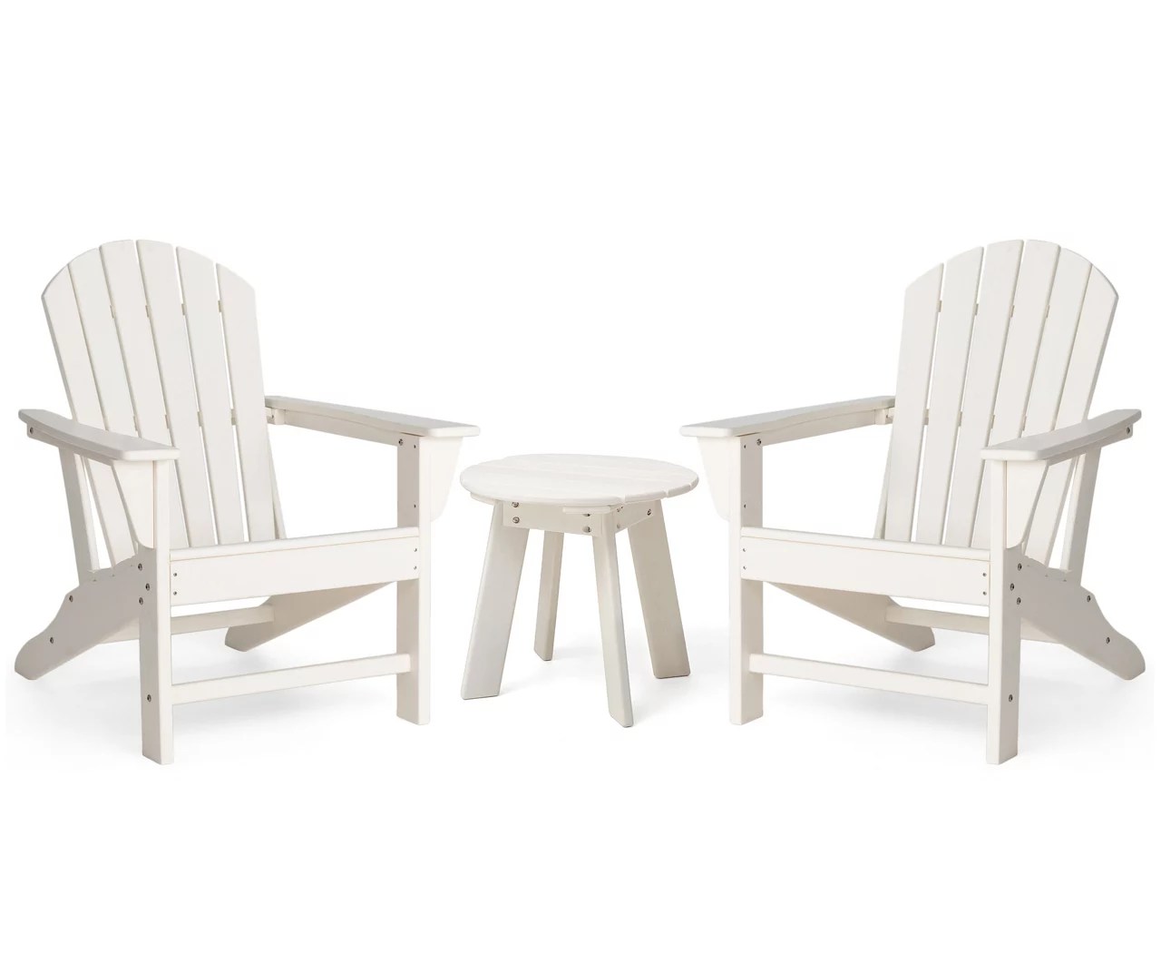 Glitzhome Glitzhome 3Piece Adirondack Outdoor Chair & Side Table Set