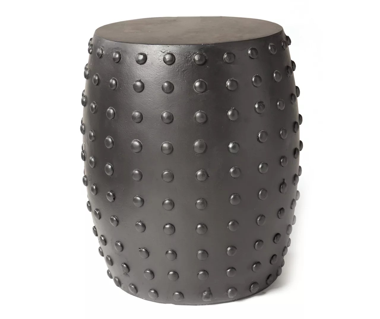 Broyhill 17.9" Black Hobnail Drum Garden Table Big Lots