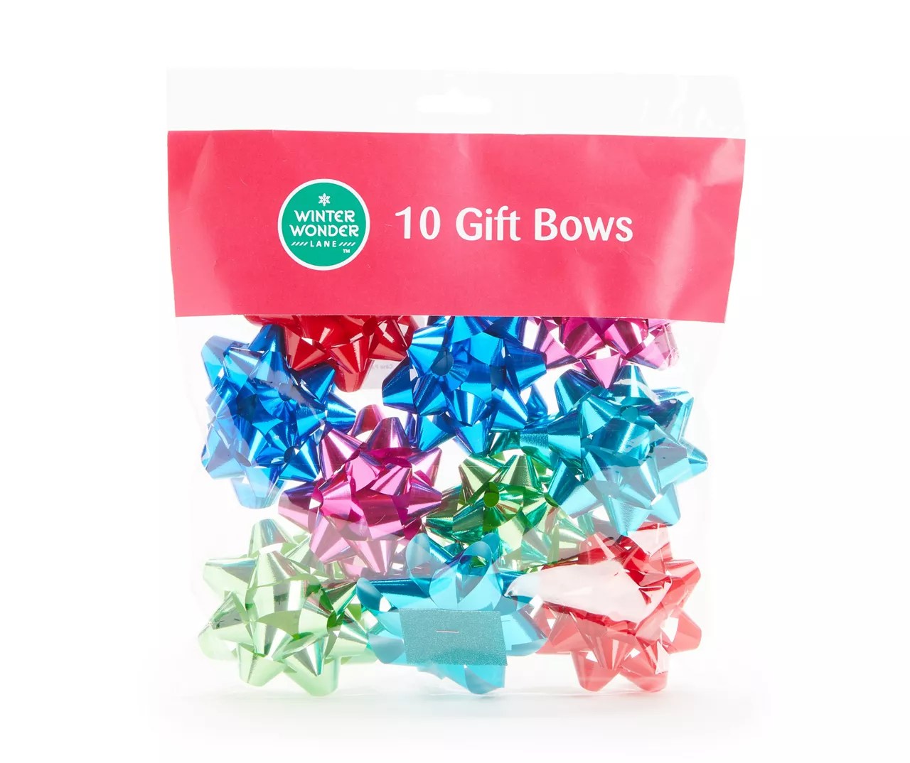 Winter Wonder Lane Brights Gift Bows, 10Pack Big Lots
