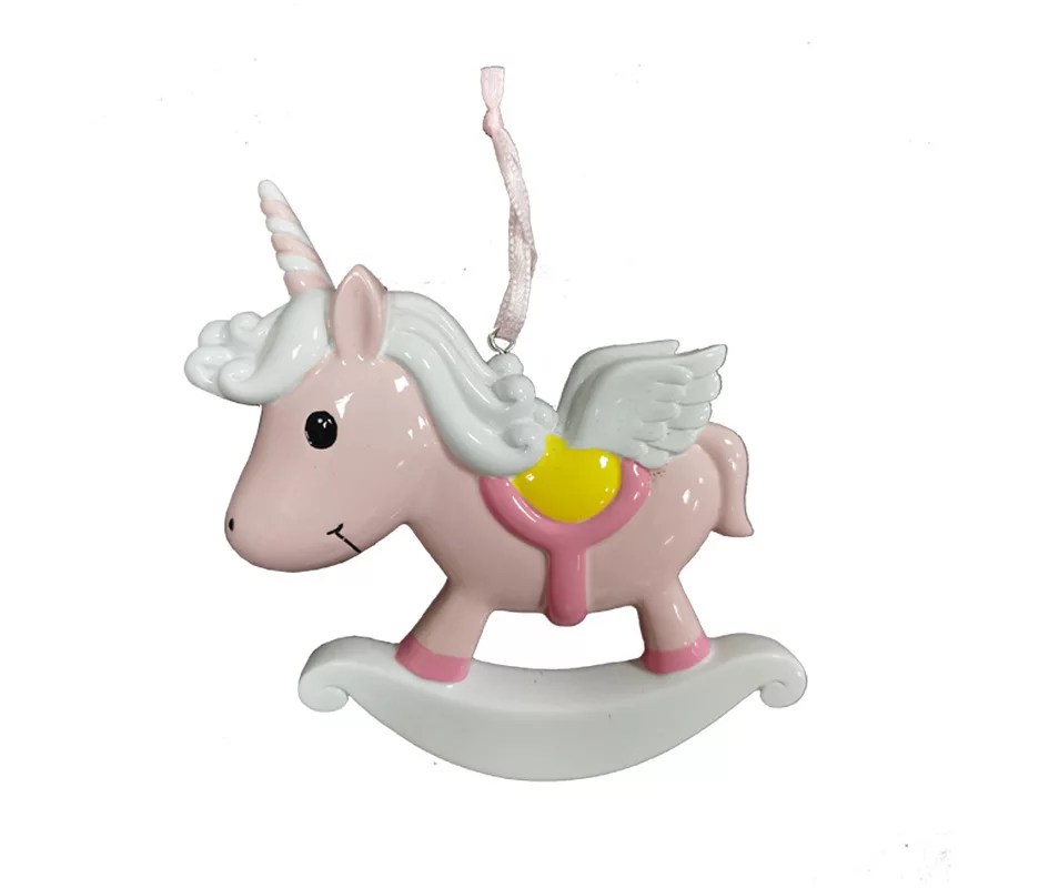 Pink Rocker Unicorn Resin Stone Ornament Big Lots