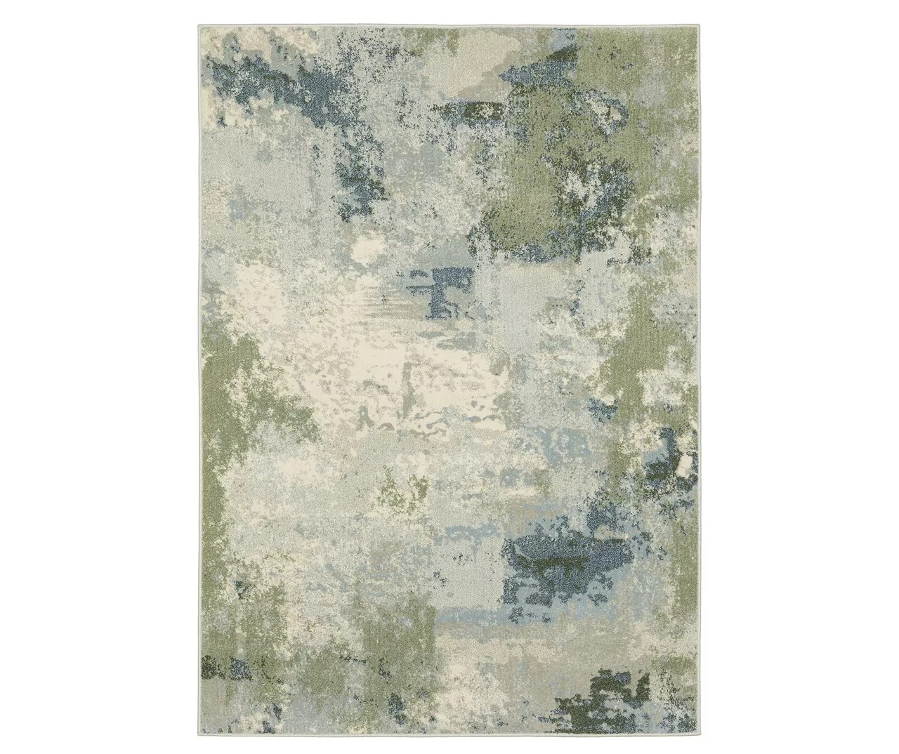 Lawton Blue & Green Abstract Area Rug Big Lots