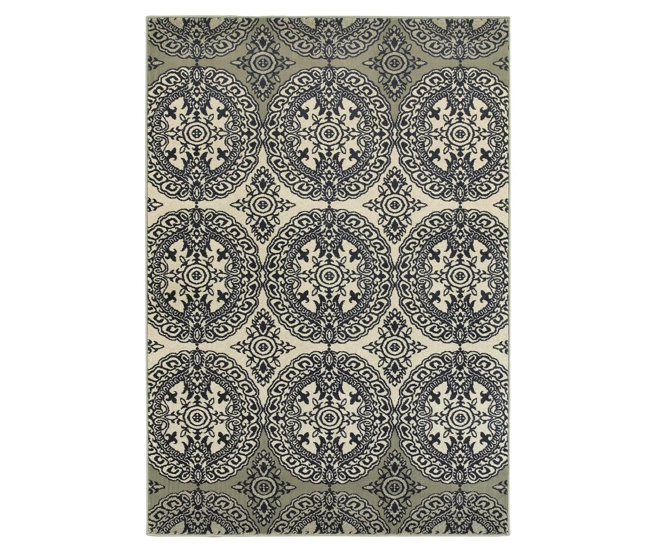 Lindy Navy & Ivory Medallion Area Rug Big Lots