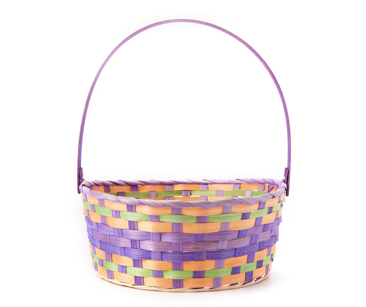 Purple, Orange & Green Woven Easter Basket Big Lots